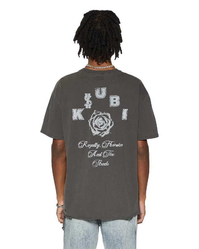 Men's Shirts with Abstract DesignsLOCK UP BIGGIE SS TEE FADED BLACK