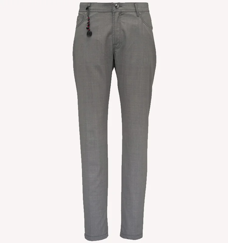 Men's Casual Pants for Everyday WearPescarolo 5-Pocket Pant in Dark Grey