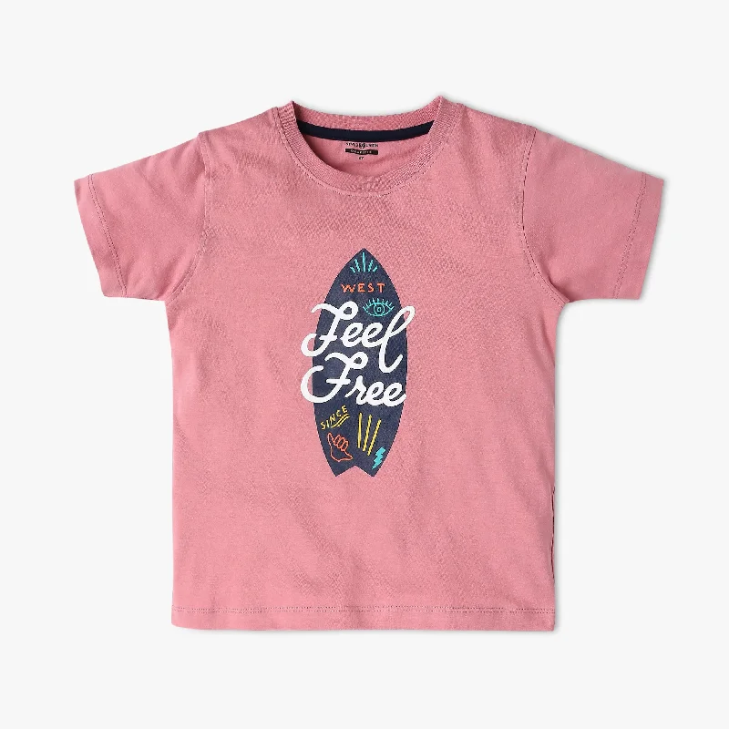 Men's Shirts with Embellished SleevesBoy's Regular Fit Graphic T-Shirt