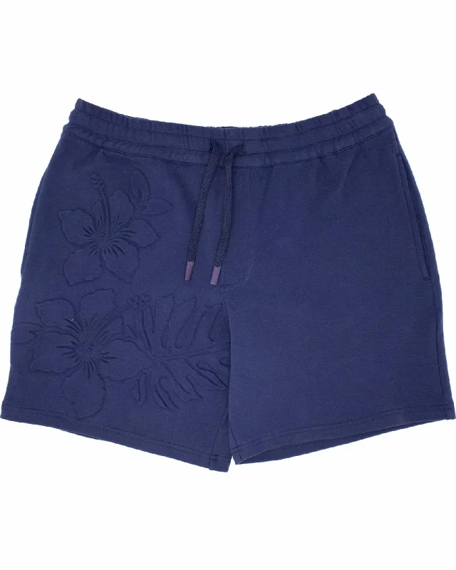 Layered Men's OverallsSilus Embossed Interlock Shorts In Navy