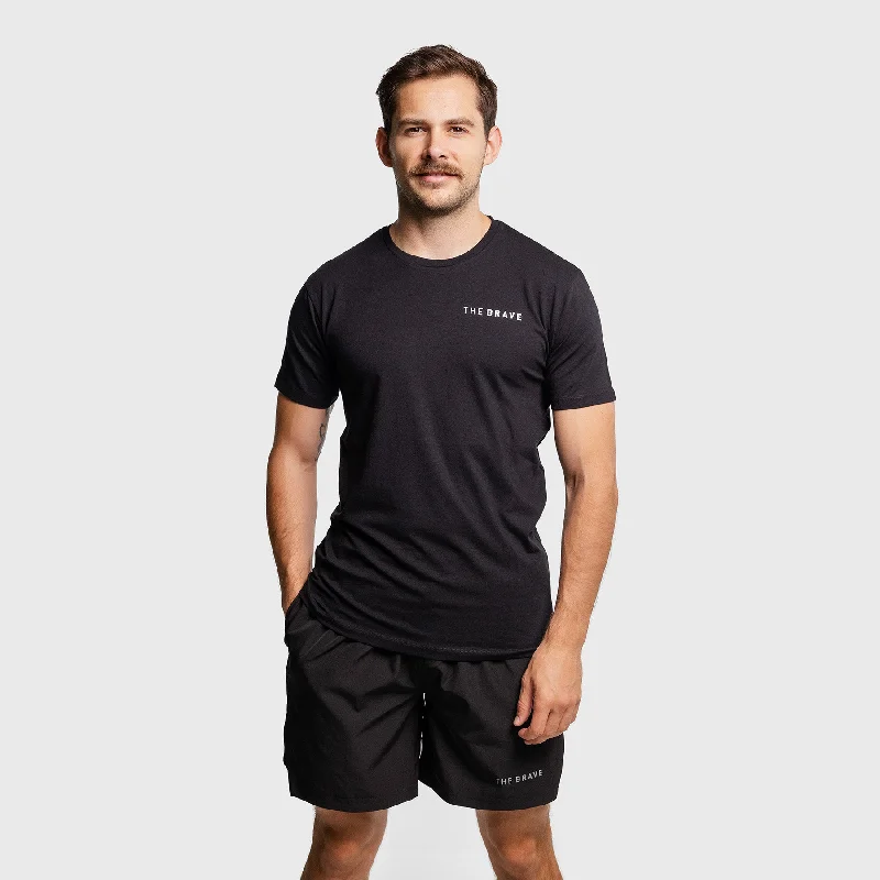 Men's Shirts with Full PlacketsTHE BRAVE - LIMITLESS T-SHIRT - BLACK