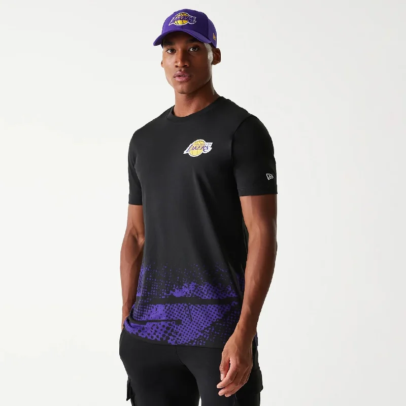 Men's Shirts with Double-Breasted DesignsLA Lakers NBA Tip Off Black T-Shirt