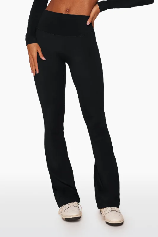 SPORTBODY® FLARE LEGGINGS - ONYX