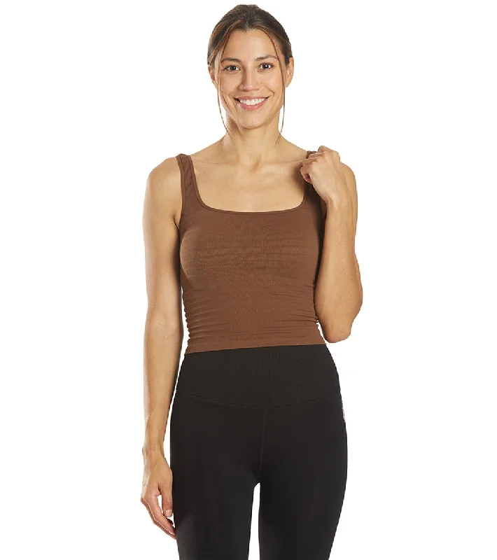 Free People Square One Seamless Cami Cappachino