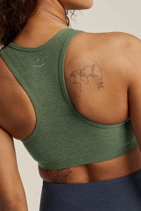 Lift Your Spirits Bra - Moss Green