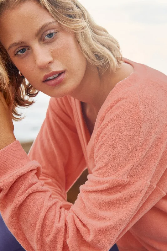 Tropez Pullover - Peach Blush *Restocks in August