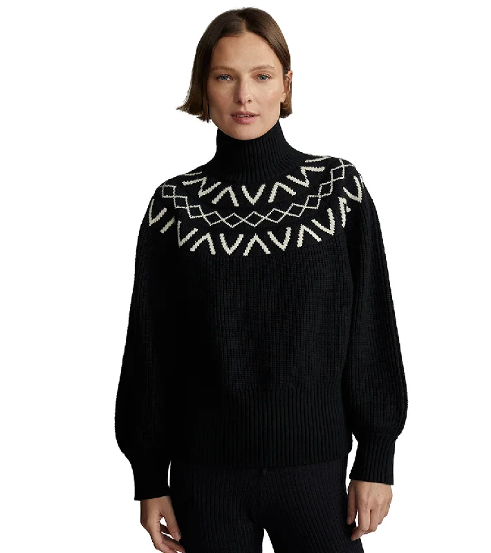 Varley Marcie Fairisle Yoke Knit Black