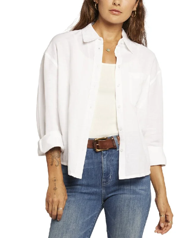 Current/Elliott The Candid Linen-Blend Shirt