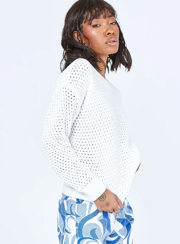 Lucien Sweater White