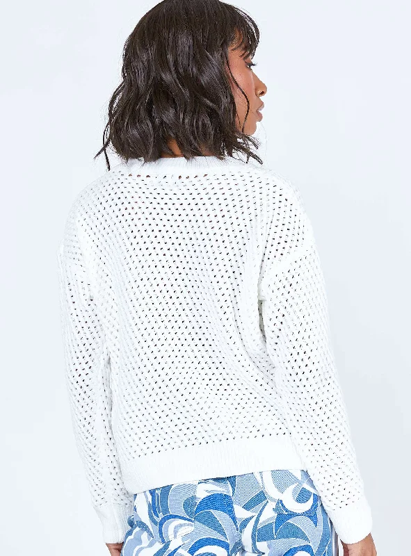 Lucien Sweater White