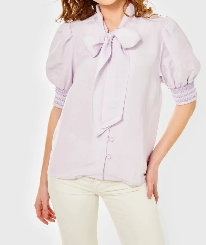 Peggy Top In Orchid Hush