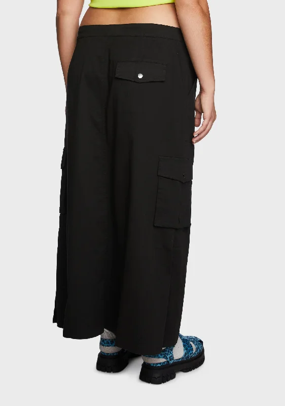 Plus Sense Of Wanderlust Cargo Skirt