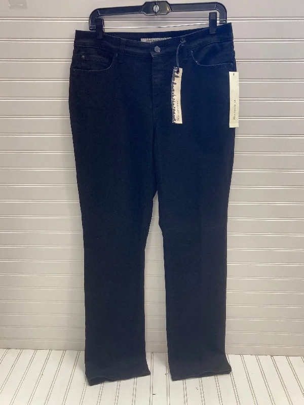 Black Denim Jeans Straight Jones New York, Size 12