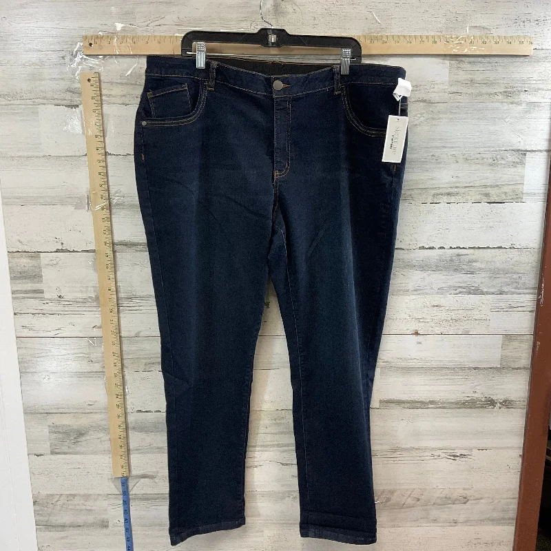 Blue Denim Jeans Boyfriend Cj Banks, Size 22