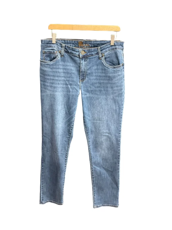 Blue Denim Jeans Straight Kut, Size 12