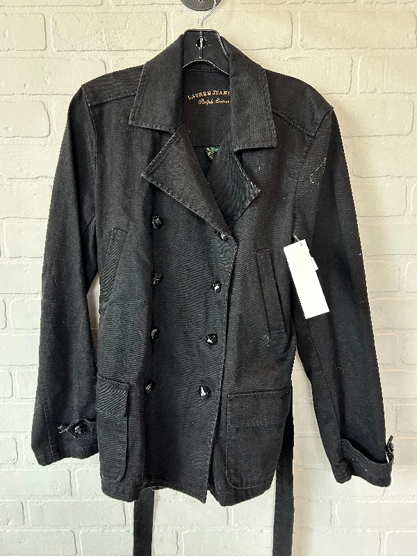 Jacket Denim By Lauren By Ralph Lauren In Black, Size: L