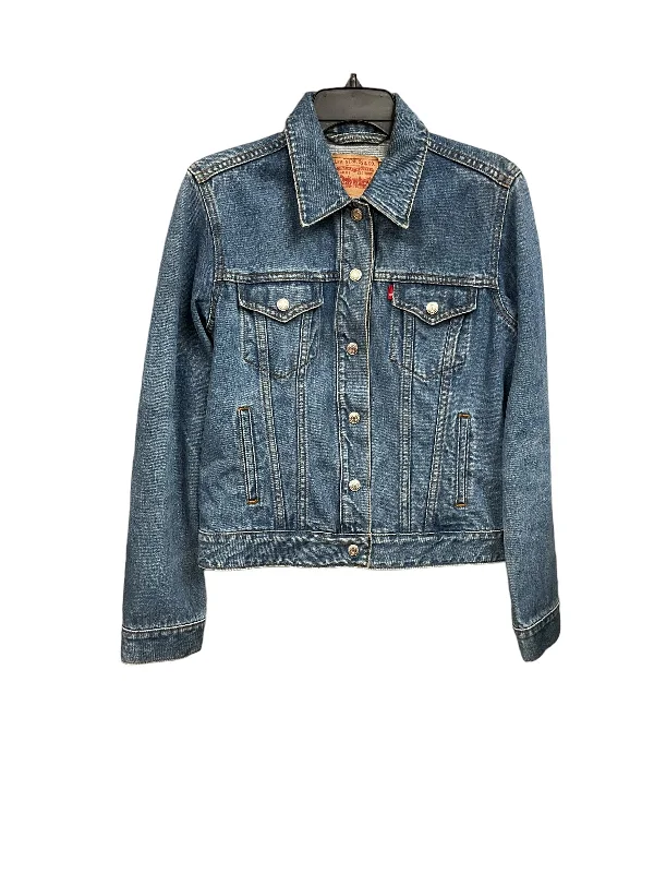 Jacket Denim By Levis In Blue Denim, Size: L