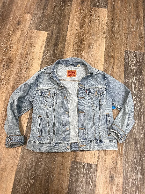 Jacket Denim By Levis In Blue Denim, Size: M