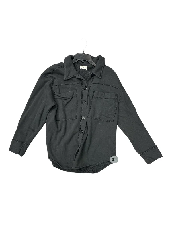 Jacket Shirt By T.la In Black, Size: S