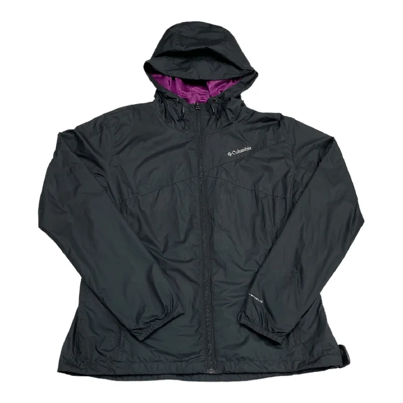 Jacket Windbreaker By Columbia In Black, Size: Xl