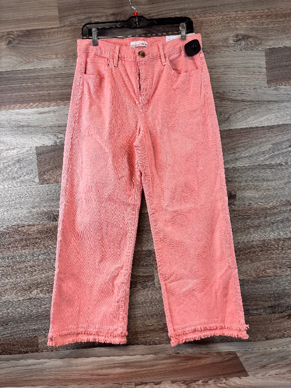 Orange Jeans Cropped Loft, Size 6