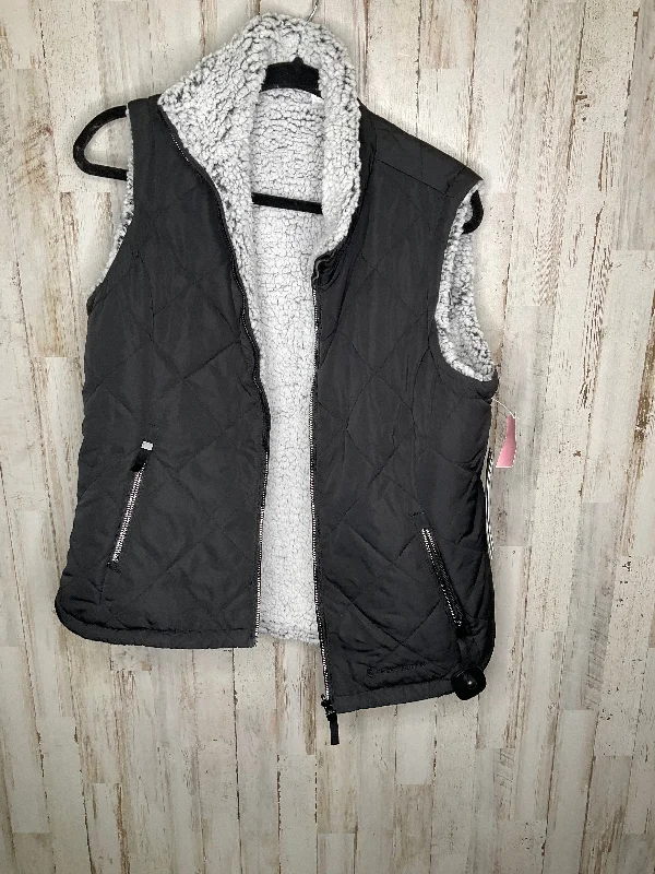 Vest Faux Fur & Sherpa By Free Country In Black, Size: M