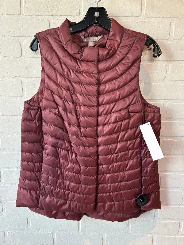 Vest Puffer & Quilted By Athleta In Red, Size: M