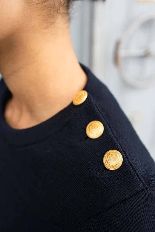 Astrolabe plain sailor jumper - SAINT JAMES x Marine nationale (NAVY)