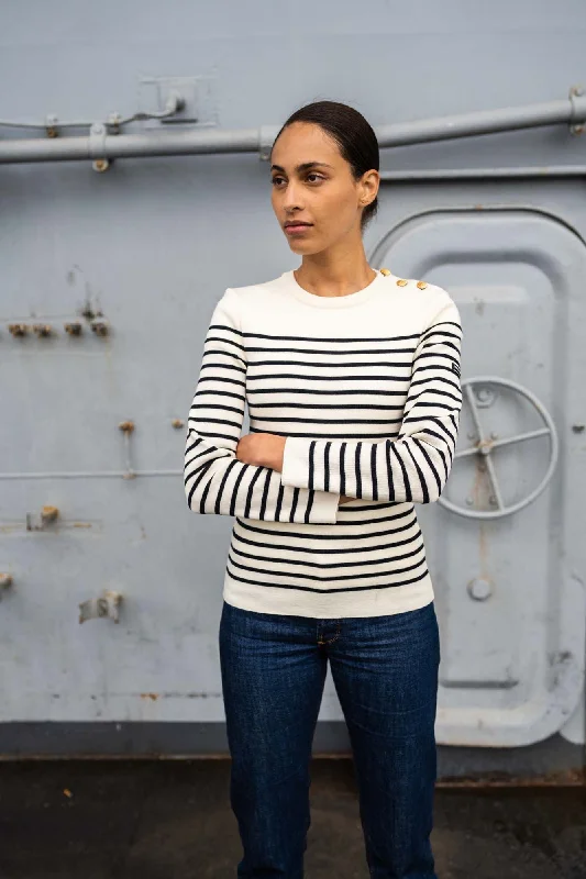 Astrolabe striped sailor jumper - SAINT JAMES x Marine Nationale (ECUME/NAVY)