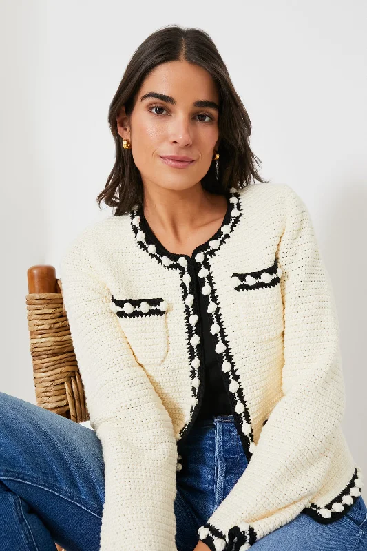 Cream and Black Russell Sweater