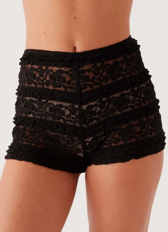 Desert Isle Mini Shorts - Black