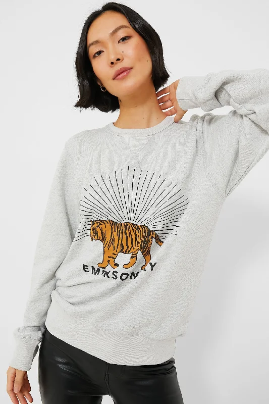 Gray Tiger Sweatshirt