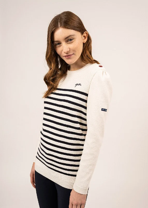 Maëlle cotton sailor jumper - SAINT JAMES x Pénélope (ECUME/NAVY)