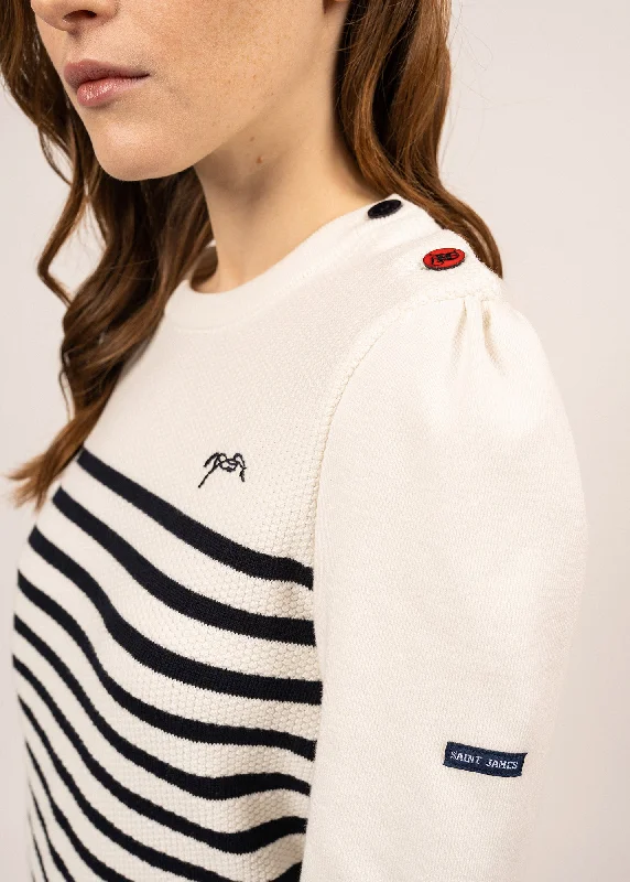 Maëlle cotton sailor jumper - SAINT JAMES x Pénélope (ECUME/NAVY)