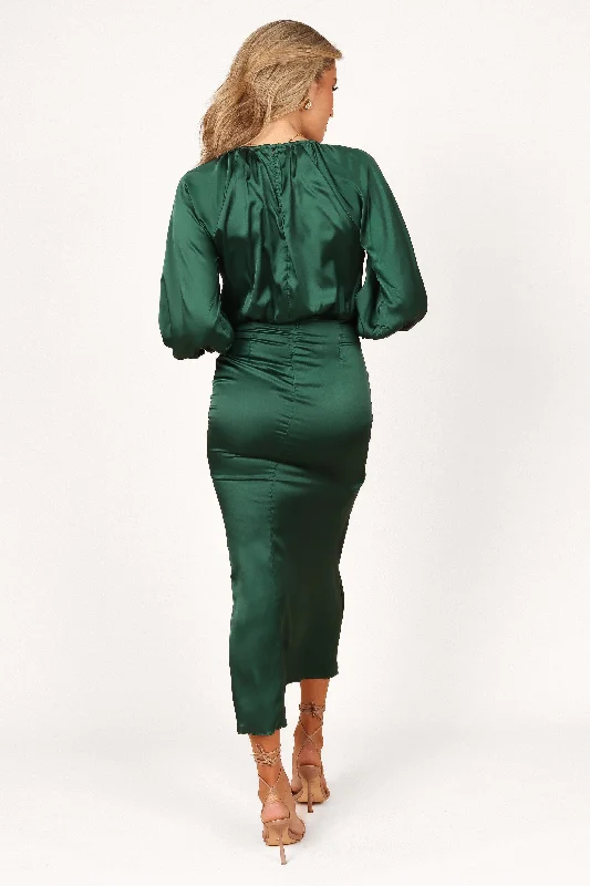 Natasha Two Piece Set - Emerald Green