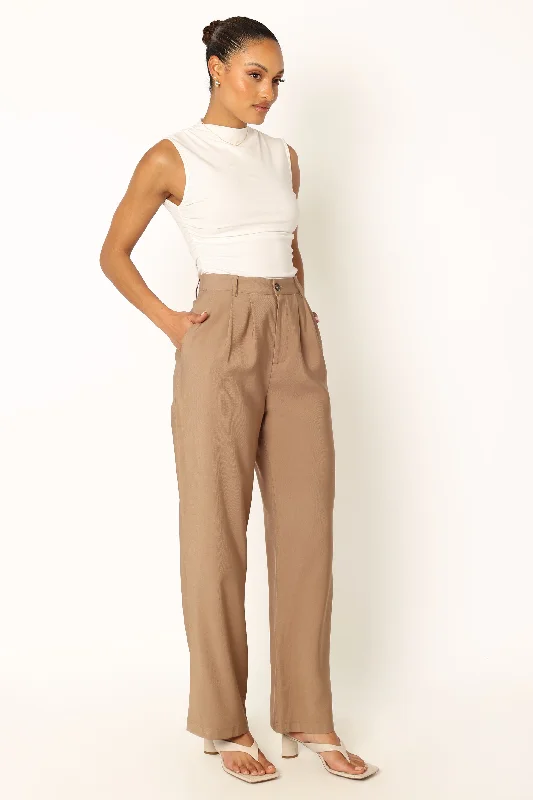 Noelle Pant - Light Brown