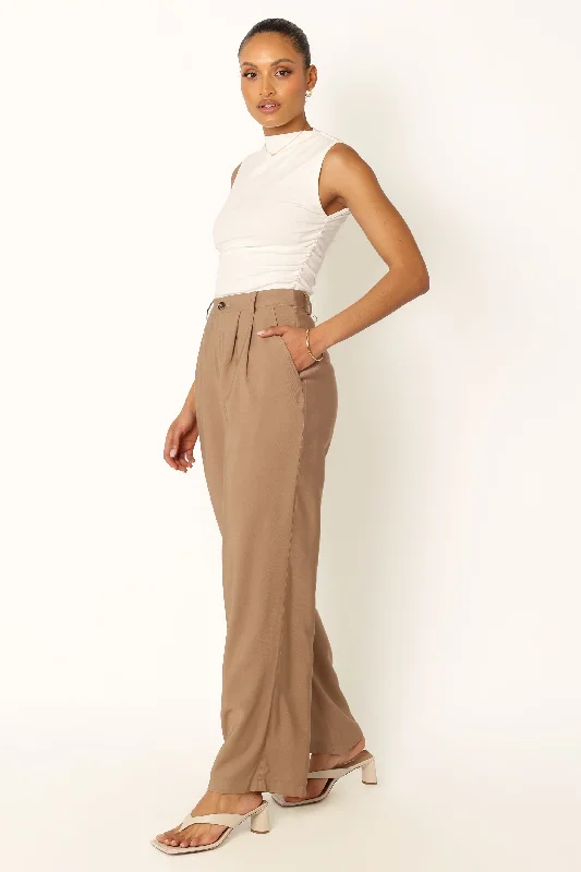 Noelle Pant - Light Brown