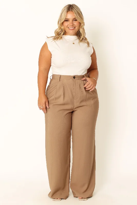 Noelle Pant - Light Brown