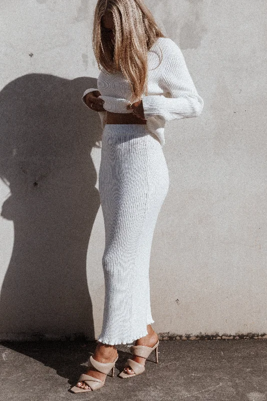 Payton Knitted Set - White