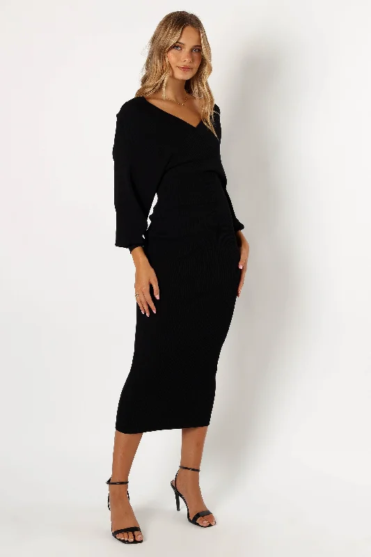 Sharnie Knitted Set - Black