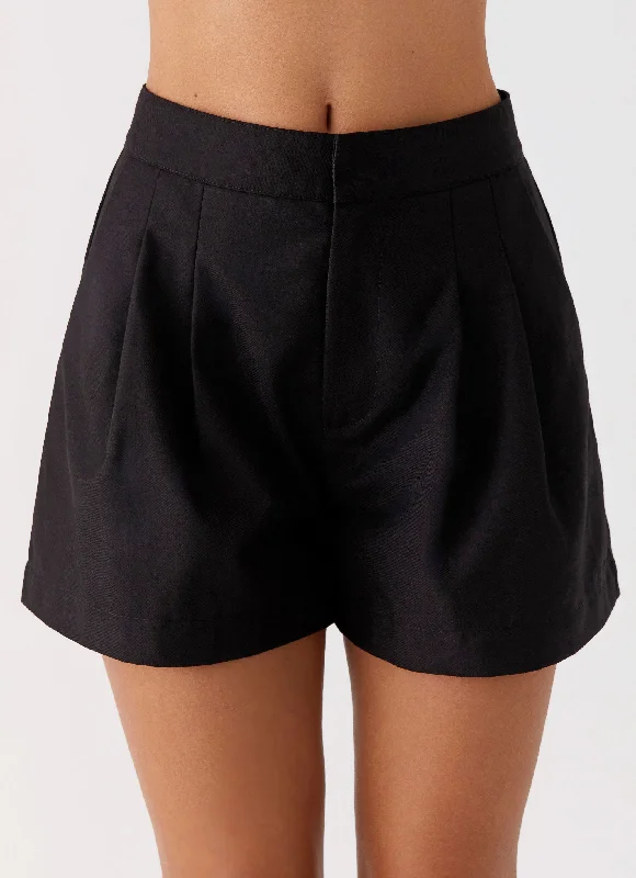 Siena Style Tailored Shorts - Black