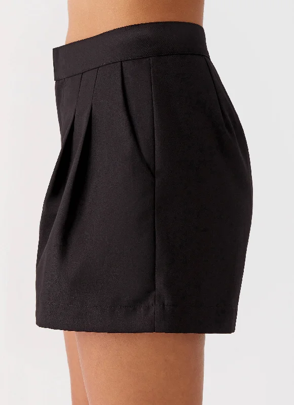 Siena Style Tailored Shorts - Black