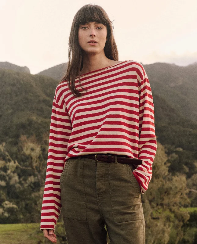 The Sailor Sweater. -- Maple Stripe