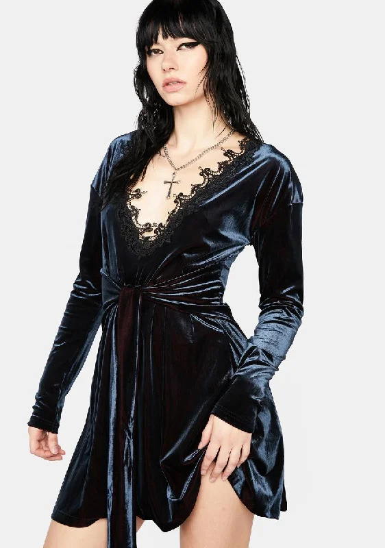 Velvet Wrap Nightie