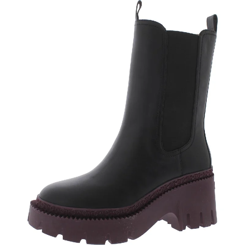 Alexa Womens Leather Chelsea Boots