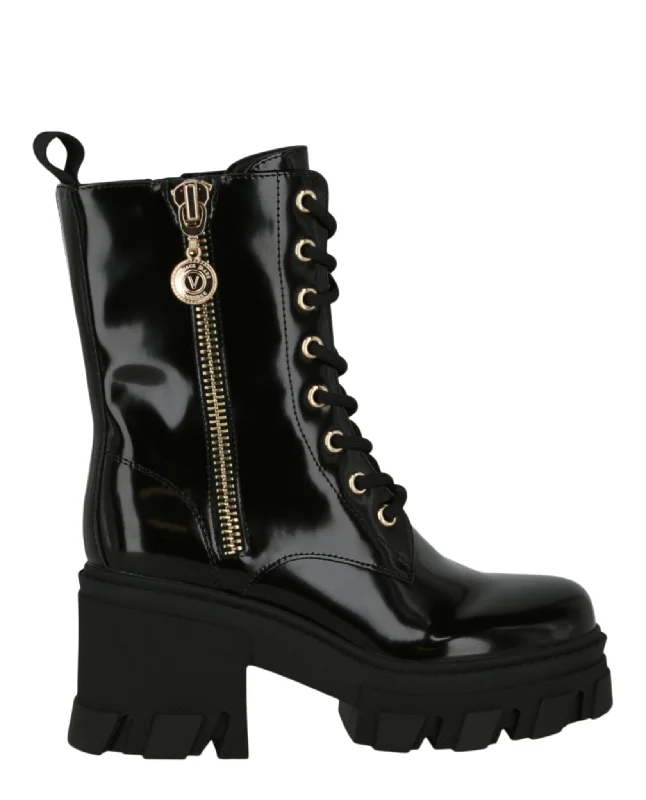 Versace Jeans Womens Sophie Patent Ankle Boots