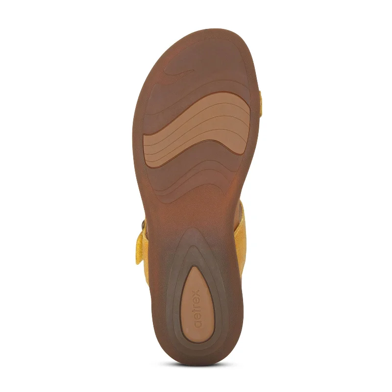 Aetrex Selena Sandal (Women) - Sunflower