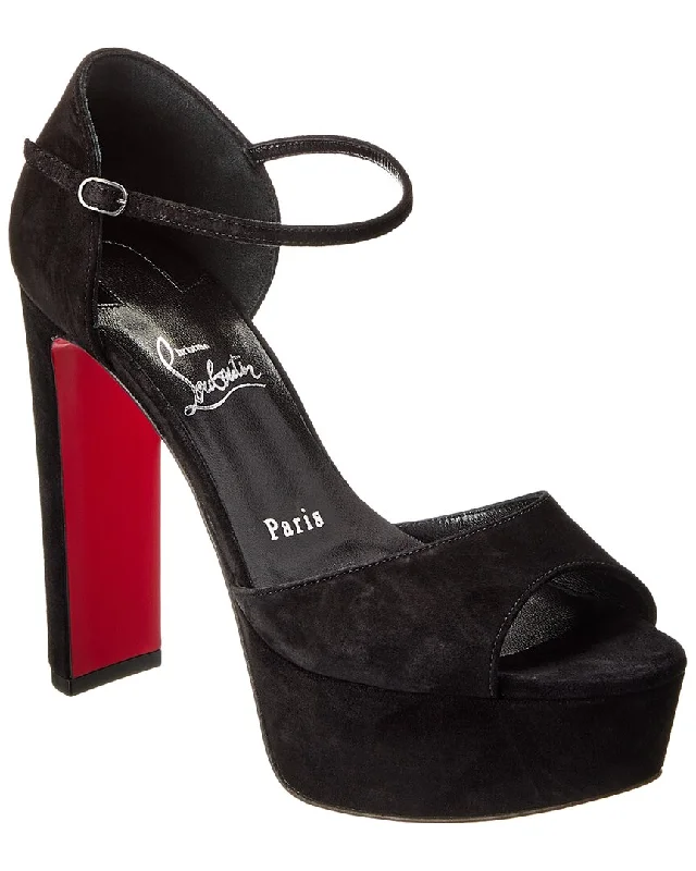 Christian Louboutin Sandaloo 130 Suede Platform Sandal