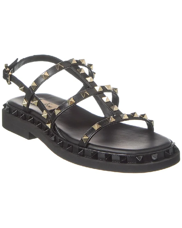 Valentino Rockstud Leather Sandal