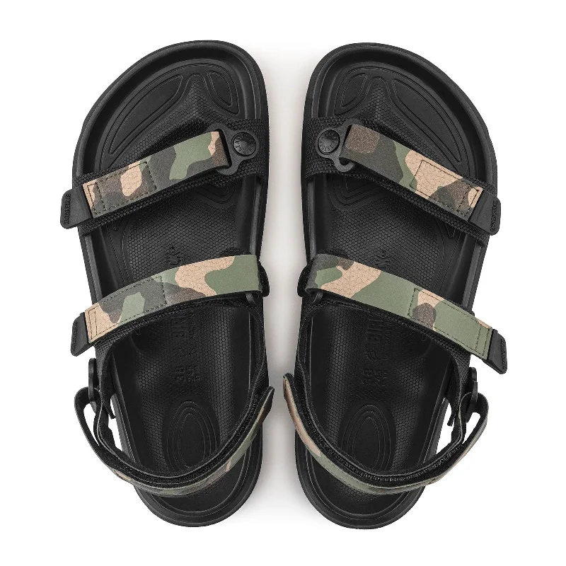 Birkenstock Kalahari Backstrap Sandal (Women) - Black/Camo Birko-Flor Futura